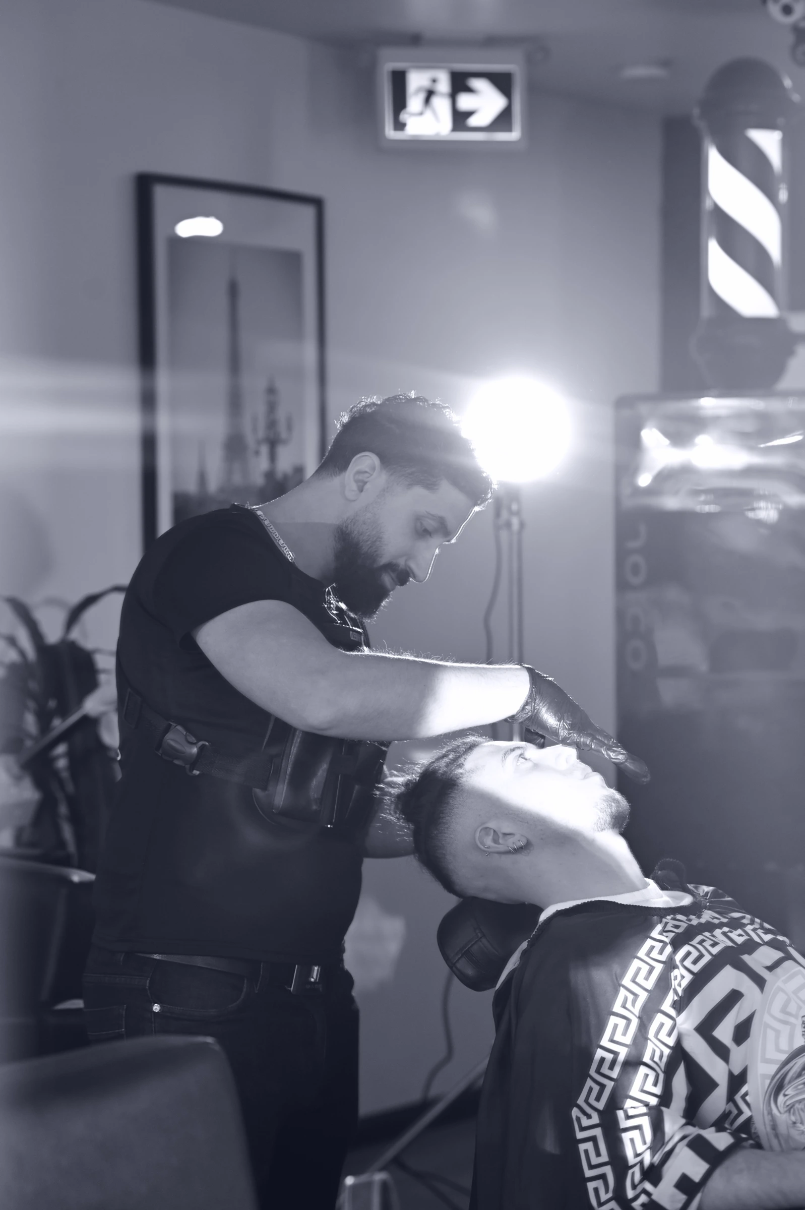 Barbier Laval prenant le temps de comprendre les besoins de son client